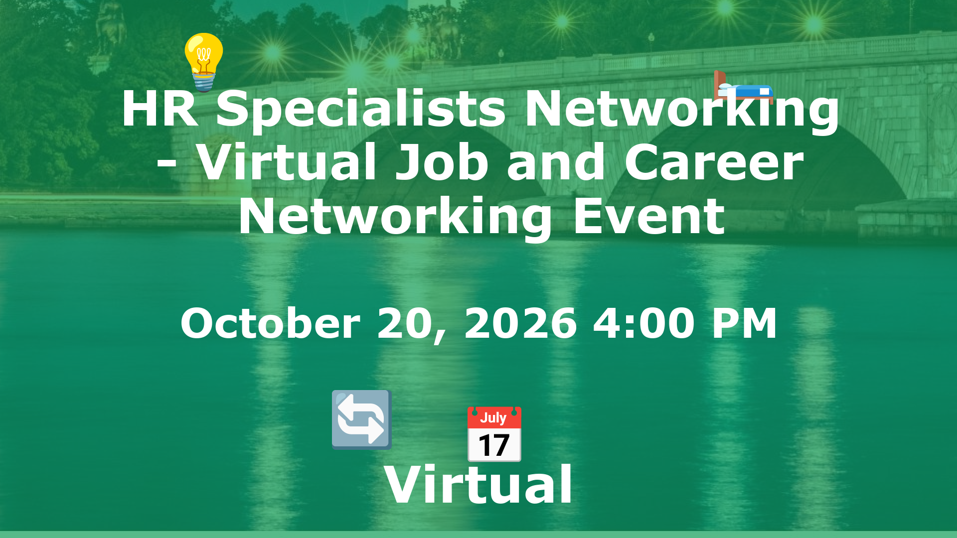 HR Specialists Networking - Virtual Job and Career Networking Event event image